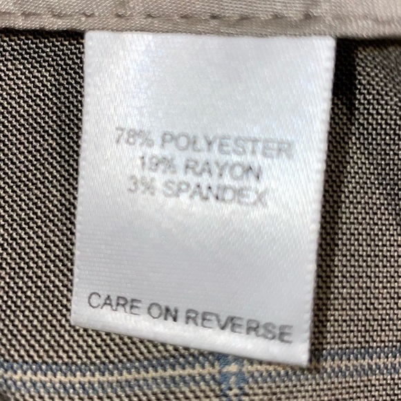 Talbots Trousers Classic Fit Stretch Dress Pants Plaid Striped Straight Leg - Picture 4 of 10